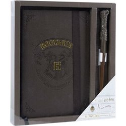 SET DE PAPELERÍA VARITA HARRY POTTER HOGWARTS BROWN