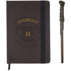 SET DE PAPELERÍA VARITA HARRY POTTER HOGWARTS BROWN