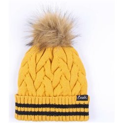 GORRO TRICOT POMPOM HARRY POTTER HUFFLEPUFF MUSTARD