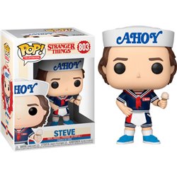 FIGURA POP STRANGER THINGS 3 STEVE WITH HAT AND ICE CREAM