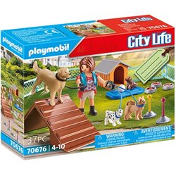 PLAYMOBIL CITY LIFE SET ENTRENADORPERROS