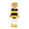 DISFRAZ BEBE ABEJA MAYA BABY BODY, ALAS, GORRO CON ANTENAS Y PATUCOS TALLA 0-6 M