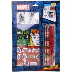 SET DE PAPELERÍA COLOREABLE AVENGERS BLUE