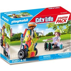 PLAYMOBIL CITY LIFE STARTER PACK RESCATE BALANCE RACER