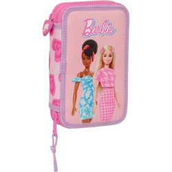 PLUMIER DOBLE PQÑO 28 PCS BARBIE "LOVE"