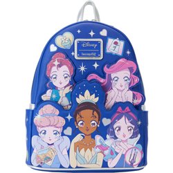 MOCHILA MANGA STYLE PRINCESAS DISNEY LOUNGEFLY 26CM