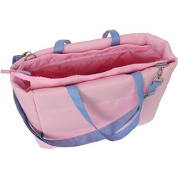 BOLSO CON BOLSILLO PARA PORTATIL 14,1 BENETTON "PINK"