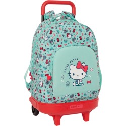 MOCHILA GDE. C/RUEDAS COMPACT EXTRAIBLE HELLO KITTY "SEA LOVERS"