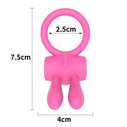 Vibrating Cockring Power Clit Pink