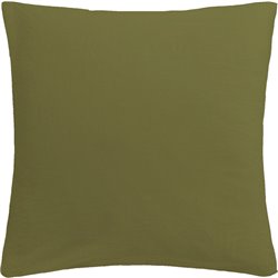 FUNDA DE ALMOHADA 80X80 VERDE OLIVA