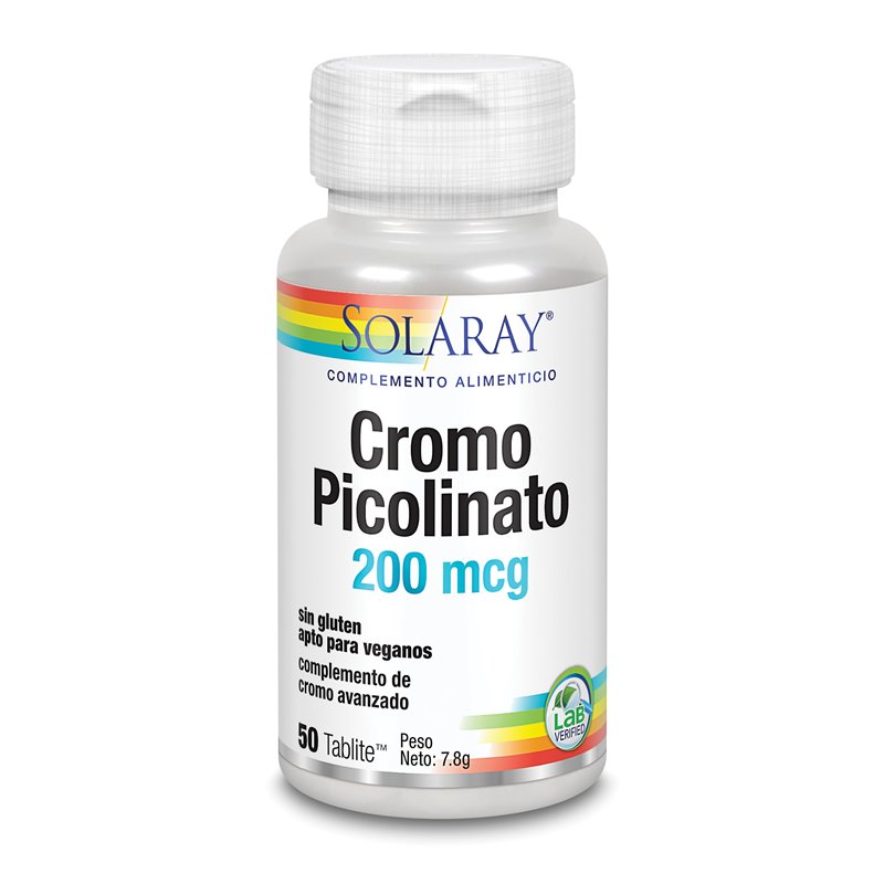 Solaray Chromium Picolinate 50 Tabletas - unisex