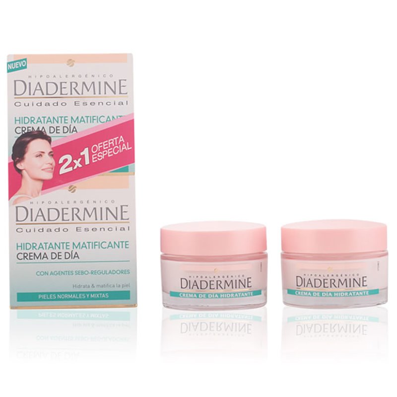 Diadermine Moisturizing Mattifying Day Cream 50ml Set 2 Pieces - unisex