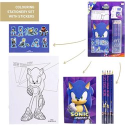 SET DE PAPELERÍA COLOREABLE SONIC PRIME PURPLE