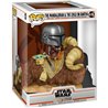 FIGURA POP STAR WARS THE MANDALORIAN MANDO ON BANTHA WITH CHILD IN BAG