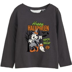 CAMISETA LARGA SINGLE JERSEY MINNIE DARK GRAY