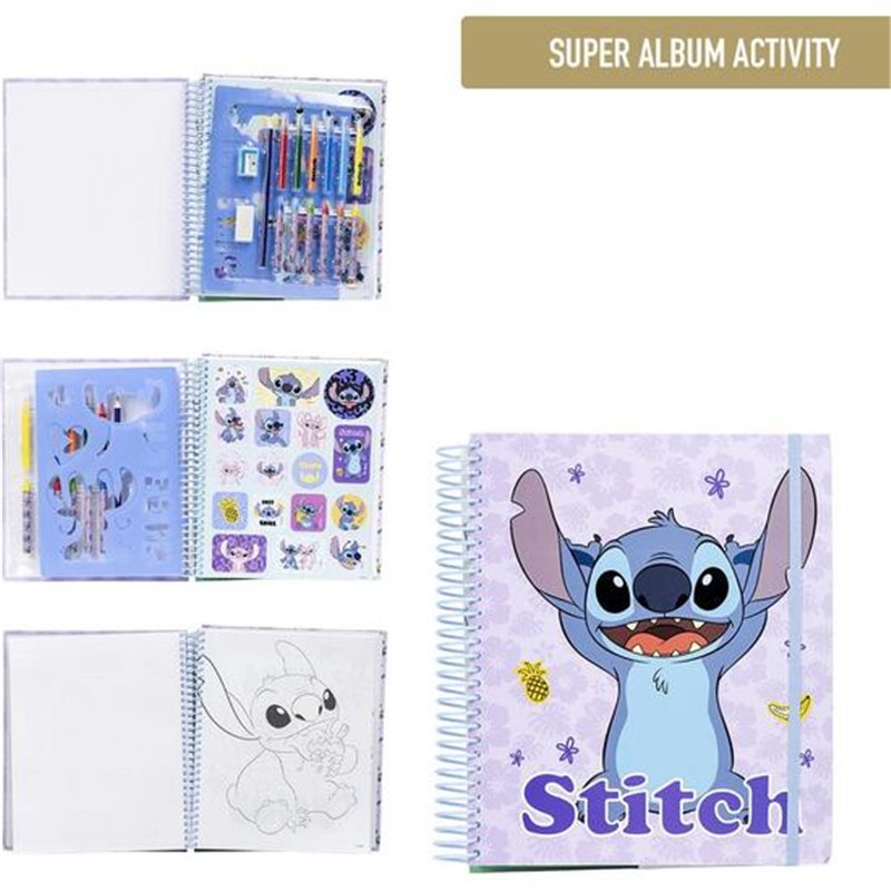 ALBUM ACTIVIDADES COLOREABLE STITCH