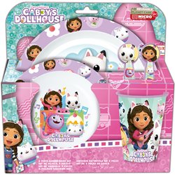 SET MICRO KIDS 5 PIEZAS EN ESTUCHE GABBYS DOLLHOUSE "PARTY"