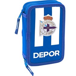 PLUMIER DOBLE PQÑO 28 PCS REAL DEPORTIVO DE LA CORUÑA