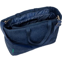 BOLSO CON BOLSILLO PARA PORTATIL 14,1 BENETTON "DENIM"