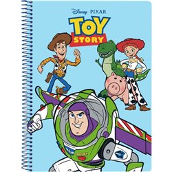 LIBRETA CUARTO 80 H. TAPAS DURAS TOY STORY "READY TO PLAY"