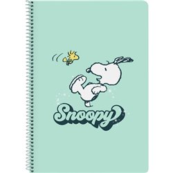 LIBRETA FOLIO 80 H. TAPAS DURAS 1DISEÑO SNOOPY "GROOVY"