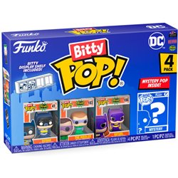 BLISTER 4 FIGURAS BITTY POP DC COMICS BATMAN ADAM WEST