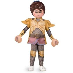 DISFRAZ PLAYMOBIL MOVIE MARLA 5-6 AÑOS (PANTALÓN, CASACA, HOMBRERAS, MÁSCARA Y GUANTES)