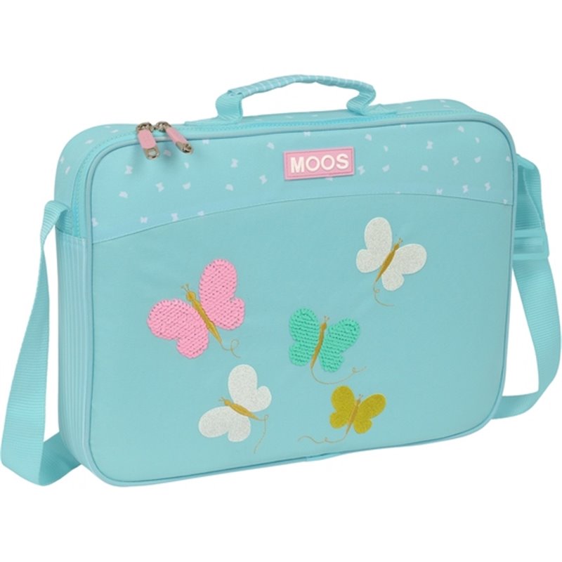 CARTERA EXTRAESCOLARES RECICLADO MOOS "BUTTERFLIES"