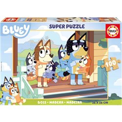 PUZZLE BLUEY MADERA 100PZS