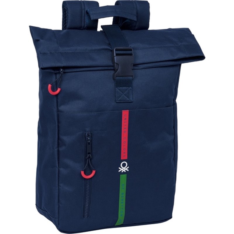 MOCHILA SOLAPA PARA PORTATIL 15,6 BENETTON "ITALY"