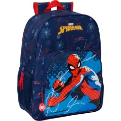 MOCHILA DE 33 CM ADAPT.CARRO SPIDER-MAN "NEON"