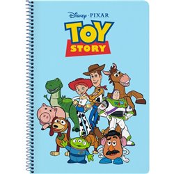 LIBRETA FOLIO 80 H. TAPAS DURAS TOY STORY "READY TO PLAY"