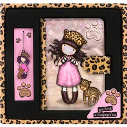 SET CUADERNO CON MARCAPAGINAS GORJUSS™ "PURRRRRFECT LOVE"