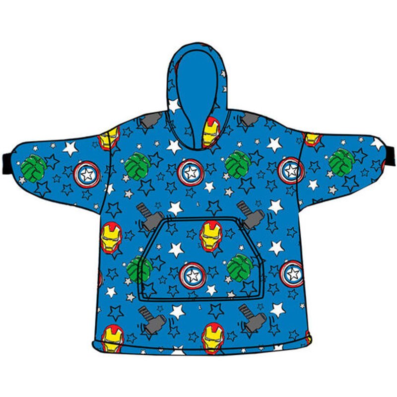 BATA SUDADERA OVERSIZE LOS VENGADORES AVENGERS MARVEL CORAL ADULTO