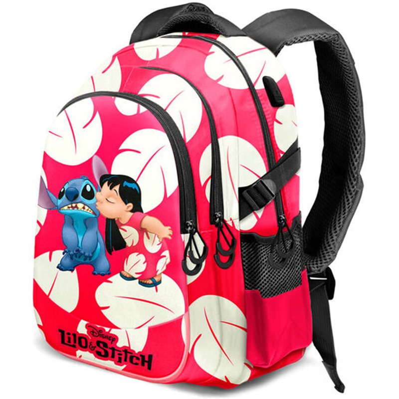 MOCHILA KISS STITCH DISNEY 44CM ADAPTABLE