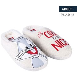 ZAPATILLAS DE CASA ABIERTA LOONEY TUNES LIGHT GRAY