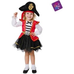 DISFRAZ PIRATA CARIBEÑA TALLA 12-24 M