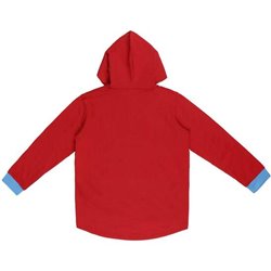 SUDADERA CON CAPUCHA COTTON BRUSHED WONDER WOMAN ROJA