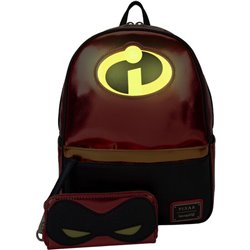 MOCHILA 20TH ANNIVERSARY LOS INCREIBLES DISNEY PIXAR LOUNGEFLY 30CM