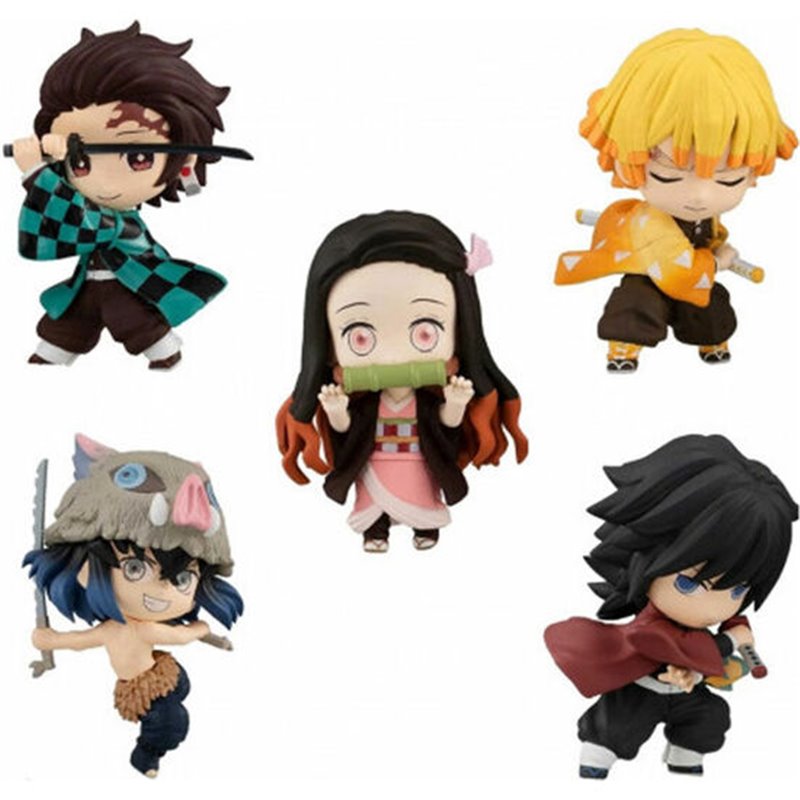 PACK 12 FIGURAS CHIBIMASTERS DEMON SLAYER KIMETSU NO YAIBA SURTIDO 8CM