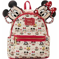 MOCHILA + DIADEMA OREJAS CHOCOLATE CALIENTE MICKEY & MINNIE DISNEY LOUNGEFLY