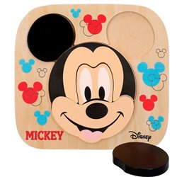 MICKEY PUZZLE ENCAJE MADERA 6 PIEZAS 21X20