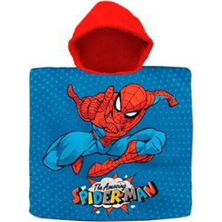 PONCHO TOALLA SPIDERMAN MARVEL ALGODON