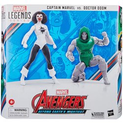 FIGURA CAPTAIN MARVEL VS DOCTOR DOOM BEYOND EARTHS MIGHTIEST LOS VEGADORES AVENGERS MARVEL 15CM