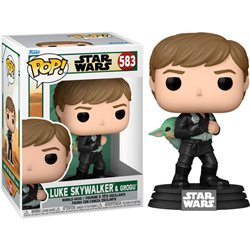 FIGURA POP STAR WARS EL LIBRO DE BOBA FETT 2 LUKE SKYWALKER & GROGU