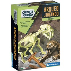 JUEGO ARQUEOJUGANDO SMILODON FOSFORESCENTE