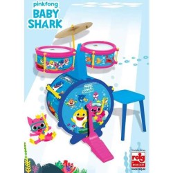 BATERIA SENCILLA C/BANQUETA BABY SHARK