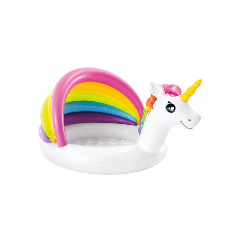 PISCINA HINCHABLE INFANTIL UNICORNIO 127X102X69 CM 1-3A