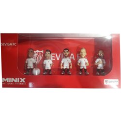 BLISTER 5 FIGURAS MINIX SEVILLA FC CLUB 7CM