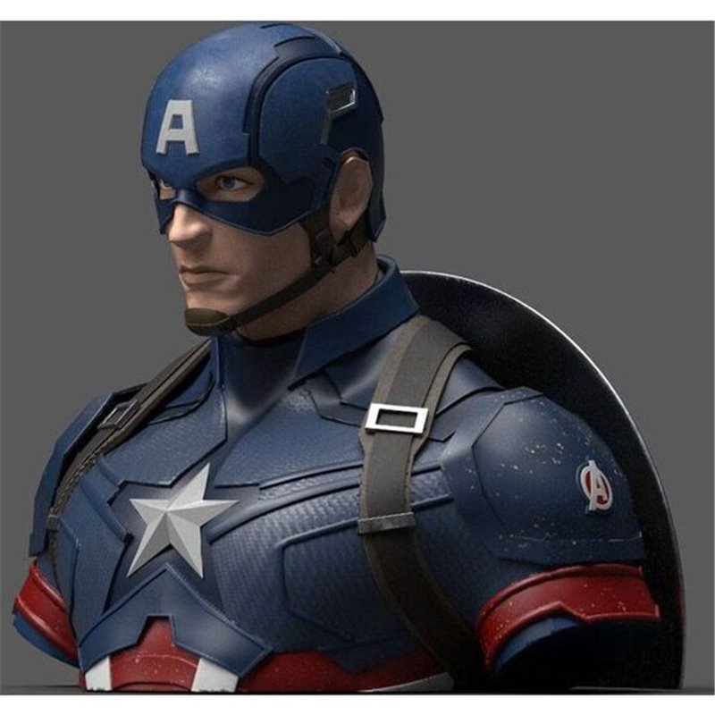 BUSTO HUCHA CAPITAN AMERICA DELUXE ENDGAME VENGADORES AVENGERS MARVEL 20CM